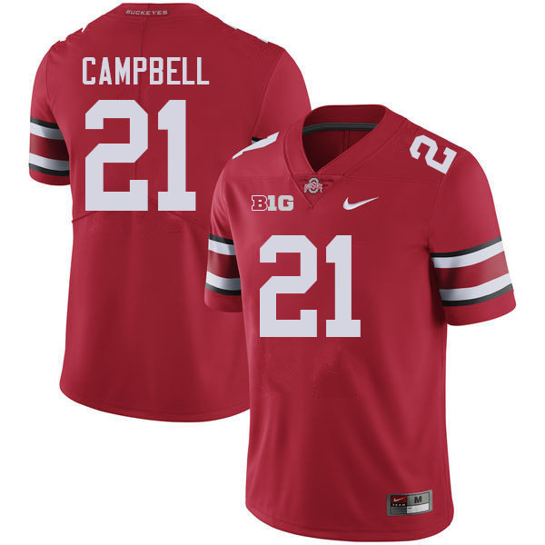 #21 Parris Campbell Ohio State Buckeyes Jerseys Football Stitched-Red
